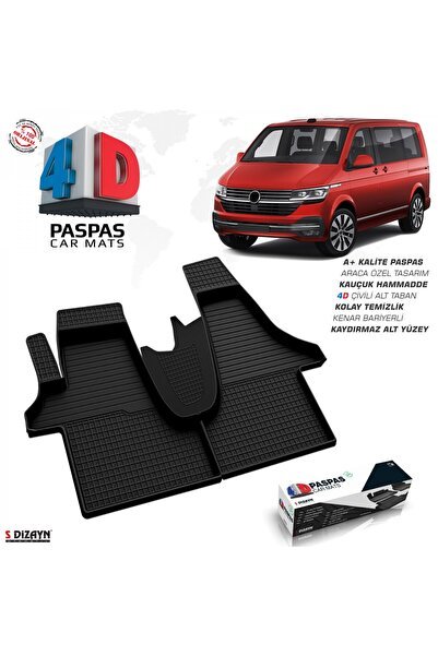 1_org_zoom-8595.jpg S-Dizayn VW Transporter T6.1 4D Havuzlu Paspas 2019 ve Üzeri A+Kalite - Görsel 1