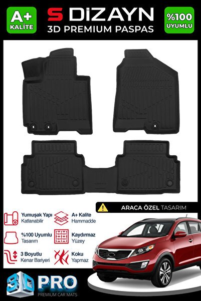 1_org_zoom-8627.jpg S-Dizayn Kia Sportage 3D Pro Havuzlu Paspas 2011-2015 A+ Kalite 3DS-SDZ369 - Görsel 1