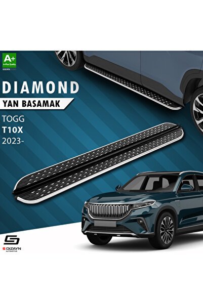 1_org_zoom-8771.jpg S-Dizayn TOGG T10X Diamond Krom Yan Basamak 203 Cm 2023 Üzeri - Görsel 1