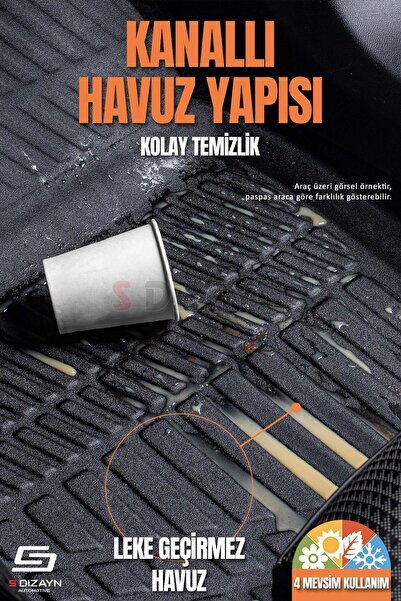 1_org_zoom-8803.jpg S-Dizayn Renault Kangoo 3D Pro Havuzlu Paspas 2024 Üzeri A+ Kalite 3DS-SDZ166 - Görsel 1