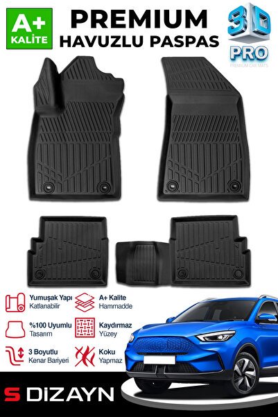 1_org_zoom-8812.jpg S-Dizayn MG ZS Benzinli 3D Pro Havuzlu Paspas 2021 Üzeri A+ Kalite - Görsel 1