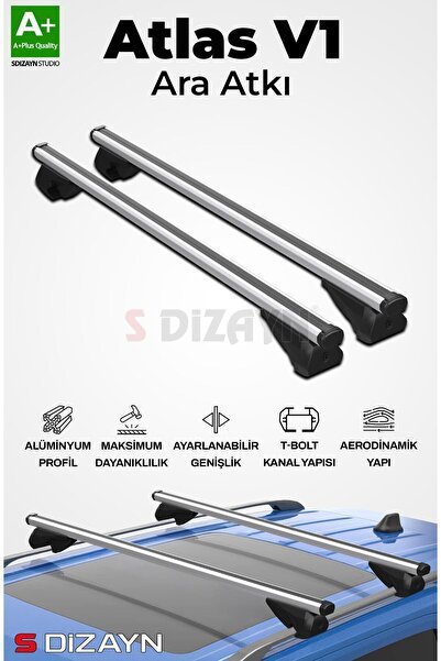 1_org_zoom-8871.jpg S-Dizayn Mercedes E-Class W212 SW S-Bar Atlas V1 Ara Atkı Tavan Taşıyıcı Barı Gri 130 Cm 2009-2016 A - Görsel 1