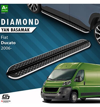 S-Dizayn Fiat Ducato 3 Kısa Şase Diamond Krom Yan Basamak 203 Cm 2006 Üzeri A+ Kalite
