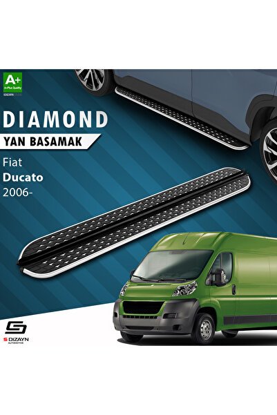 1_org_zoom-8891.jpg S-Dizayn Fiat Ducato 3 Kısa Şase Diamond Krom Yan Basamak 203 Cm 2006 Üzeri A+ Kalite - Görsel 1