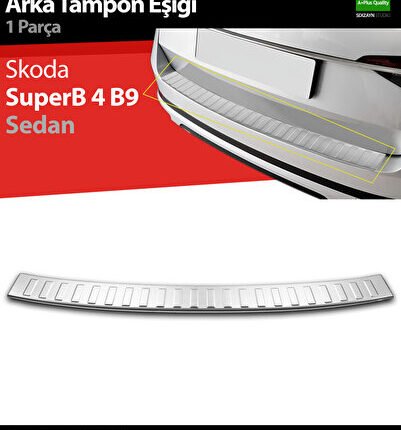 S-Dizayn Skoda SuperB B8 Makyajlı SD Krom Arka Tampon Eşiği 2019-2023 7223020