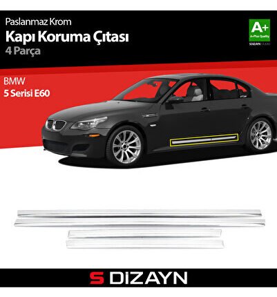 S-Dizayn Bmw 5 Serisi E60 Kapı Koruma Çıtası Krom 2005-2010 5203400