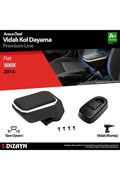 1_org_zoom-8900.jpg S-Dizayn Fiat 500X Kol Dayama Kolçak ABS Vidalı Gri 2014 Üzeri A+Kalite KLC-VD-GR-5832 - Görsel 1