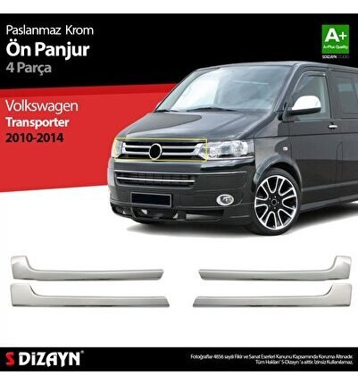 S-Dizayn VW T5 Transporter Krom Ön Panjur 4 Prç 2010-2015