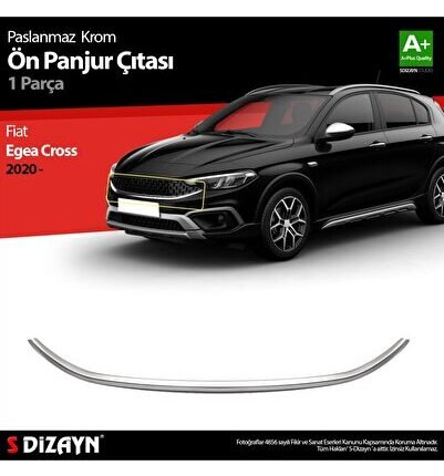 S-Dizayn Fiat Egea Cross Krom Ön Panjur Çıtası 2020 Üzeri