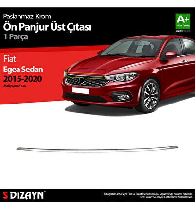 Fiat Egea Sedan Krom Ön Panjur Üst Çıtası 2015-2020