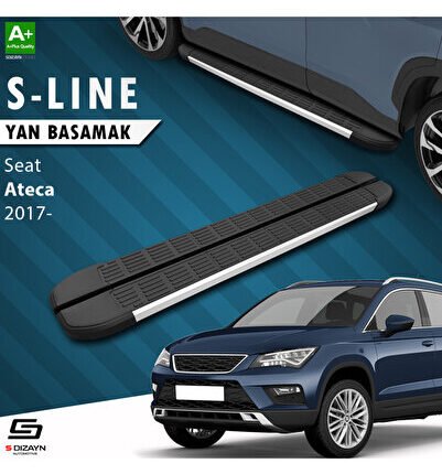 Seat Ateca S-Line Aluminyum Yan Basamak 173 Cm 2017 Üzeri A+ Kalite SE-AT1-YBS-SL-AL-173