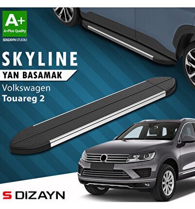 VW Touareg 2 Skyline Krom Yan Basamak 193 Cm 2010-2018 A+ Kalite VW-TO2-YBS-SKY-KA-193