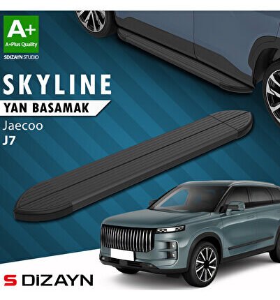 Jaecoo J7 Skyline Siyah Yan Basamak 183 Cm 2023 Üzeri A+ Kalite JA-JA7-YBS-SKY-SA-183-E