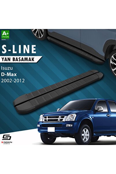 1_org_zoom-8949.jpg Isuzu D-Max S-Line Siyah Yan Basamak 203 Cm 2002-2012 A+ Kalite IS-DM1-YBS-SL-SA-203 - Görsel 1