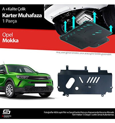 S-Dizayn Opel Mokka 2 Çelik Karter Muhafaza Koruma 2020 Üzeri A+ Kalite OP-MO2-CKM