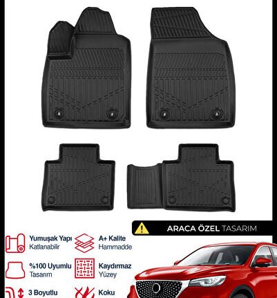 S-Dizayn MG EHS Elektrikli 3D Pro Havuzlu Paspas 2018-2024 A+ Kalite 3DS-SDZ069