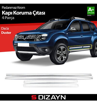 S-Dizayn Dacia Duster Kapı Koruma Çıtası Krom 2009-2018 5601400