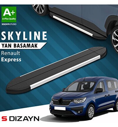 Renault Express Skyline Aluminyum Yan Basamak 203 Cm 2021 Üzeri A+ Kalite RE-EP1-YBS-SKY-AL-203
