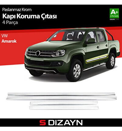 S-Dizayn VW Amarok Kapı Koruma Çıtası Krom 2010-2023 7601400