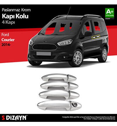 S-Dizayn Ford Courier Krom Kapı Kolu 4 Kapı 2014-2022 5920120