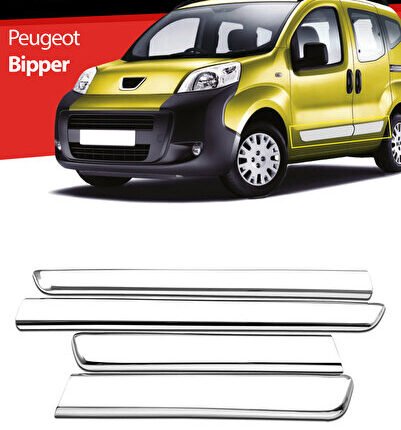 S-Dizayn Peugeot Bipper Krom Yan Kapı Çıtası 4 Prç 2007-2017 6912140