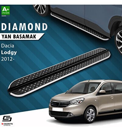 S-Dizayn Dacia Lodgy Diamond Krom Yan Basamak 203 Cm 2012 Üzeri A+ Kalite