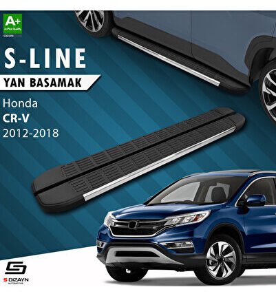 Honda CR-V 4 S-Line Krom Yan Basamak 173 Cm 2012-2018 A+ Kalite HO-CR4-YBS-SL-KA-173