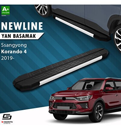 Ssangyong Korando NewLine Aluminyum Yan Basamak 183 Cm 2019 Üzeri A+ Kalite SS-KO1-YBS-NW-AL-183