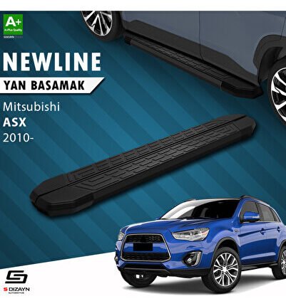 Mitsubishi ASX NewLine Siyah Yan Basamak 183 Cm 2010 Üzeri A+ Kalite MT-AX1-YBS-NW-SA-183