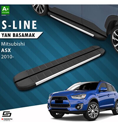 Mitsubishi ASX S-Line Aluminyum Yan Basamak 183 Cm 2010 Üzeri A+ Kalite MT-AX1-YBS-SL-AL-183