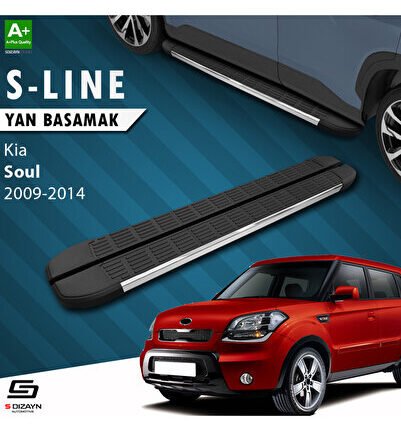 Kia Soul S-Line Krom Yan Basamak 173 Cm 2009-2014 A+ Kalite KI-SO1-YBS-SL-KA-173