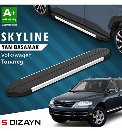 VW Touareg Skyline Aluminyum Yan Basamak 193 Cm 2002-2010 A+ Kalite VW-TO1-YBS-SKY-AL-193