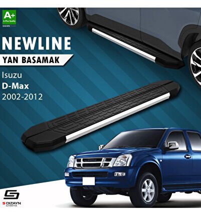 Isuzu D-Max NewLine Krom Yan Basamak 203 Cm 2002-2012 A+ Kalite IS-DM1-YBS-NW-KA-203-E