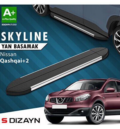 Nissan Qashqai +2 Skyline Krom Yan Basamak 183 Cm 2007-2014 A+ Kalite NI-QS1-A2-YBS-SKY-KA-183