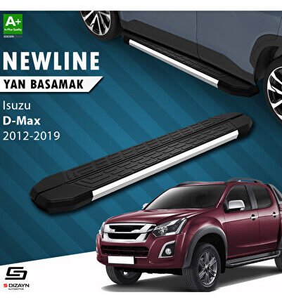 Isuzu D-Max 2 NewLine Krom Yan Basamak 203 Cm 2012-2019 A+ Kalite IS-DM2-YBS-NW-KA-203-E