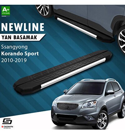 Ssangyong Korando Sport NewLine Krom Yan Basamak 203 Cm 2010-2019 A+ Kalite SS-KO1S-YBS-NW-KA-203-E