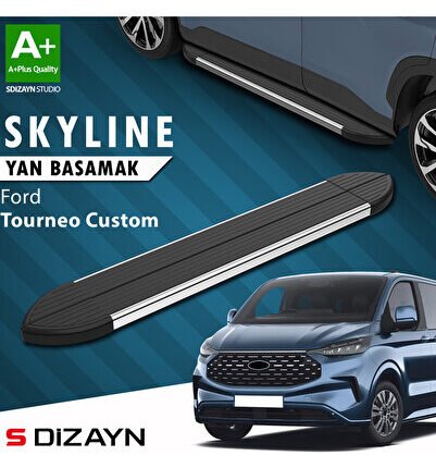 Ford Tourneo Custom 2 Skyline Krom Yan Basamak 223 Cm 2023 Üzeri A+ Kalite FO-TC2-YBS-SKY-KA-223