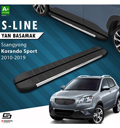 Ssangyong Korando Sport S-Line Krom Yan Basamak 203 Cm 2010-2019 A+ Kalite SS-KO1S-YBS-SL-KA-203