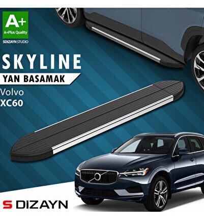 Volvo Xc60 2 Skyline Krom Yan Basamak 193 Cm 2017-2023 A+ Kalite VO-C62-YBS-SKY-KA-193