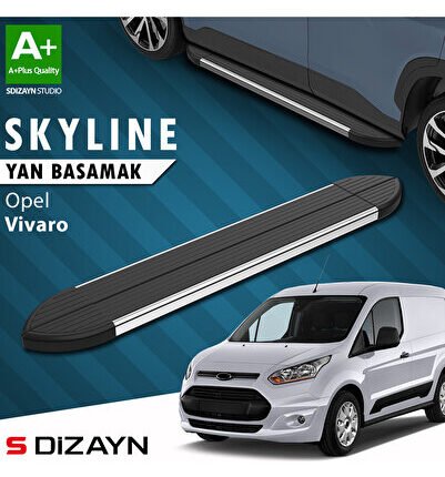 Opel Vivaro B Kısa Şase Skyline Krom Yan Basamak 213 Cm 2015-2018 A+ Kalite OP-VIB-KS-YBS-SKY-KA-213