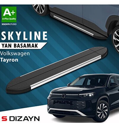 VW Tayron 2 Skyline Krom Yan Basamak 193 Cm 2024 Üzeri A+ Kalite VW-TY2-YBS-SKY-KA-193