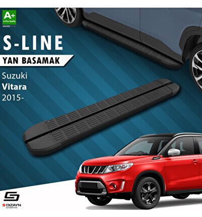 Suzuki Vitara 4 S-Line Siyah Yan Basamak 163 Cm 2015 Üzeri A+ Kalite SZ-VT4-YBS-SL-SA-163