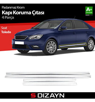 S-Dizayn Seat Toledo Kapı Koruma Çıtası Krom 2013-2019 7114400