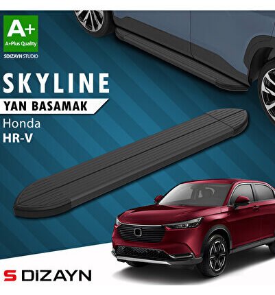 Honda HR-V 3 Skyline Siyah Yan Basamak 173 Cm 2021 Üzeri A+ Kalite HO-HR3-YBS-SKY-SA-173