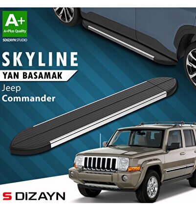 Jeep Commander Skyline Krom Yan Basamak 173 Cm 2006-2010 A+ Kalite JE-CO1-YBS-SKY-KA-173