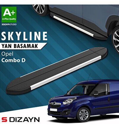 Opel Combo D Skyline Aluminyum Yan Basamak 193 Cm 2011-2015 A+ Kalite OP-COD-YBS-SKY-AL-193