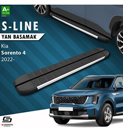 Kia Sorento 4 S-Line Aluminyum Yan Basamak 183 Cm 2022 Üzeri A+ Kalite KI-SO4-YBS-SL-AL-183