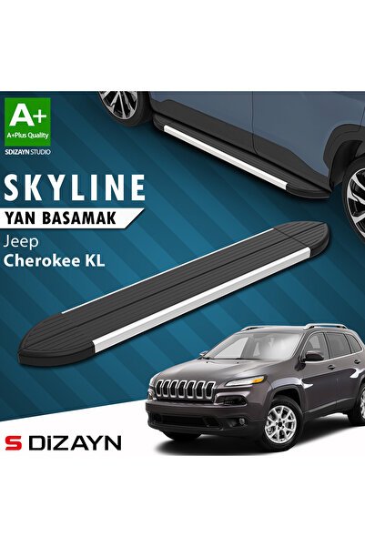 1_org_zoom-9314.jpg Jeep Cherokee KL Skyline Aluminyum Yan Basamak 173 Cm 2013-2023 A+ Kalite JE-KL1-YBS-SKY-AL-173-E - Görsel 1