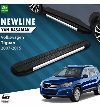 VW Tiguan NewLine Krom Yan Basamak 173 Cm 2007-2015 A+ Kalite VW-TG1-YBS-NW-KA-173