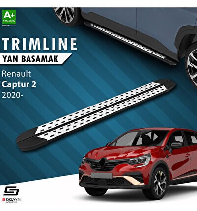 S-dizayn Renault Captur 2 Trimline Gri Yan Basamak 179 Cm 2020 Üzeri Re-cp2-ybs-tr-gr-179
